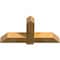 Ekena Millwork Eugene Rough Sawn Timber Gable Bracket, Western Red Cedar, 48"W x 24"H x 6"D x 6"F, 12/12 Pitch GBW048X24X0606EUG00RWR - alternate 3